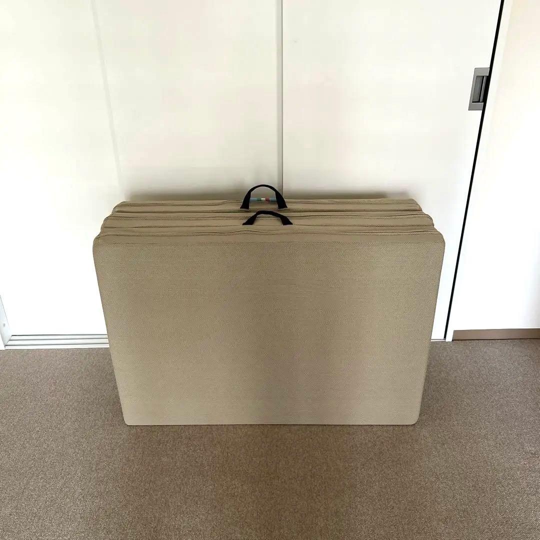 マニフレックス　メッシュウイング　シングル 　ミッドグレー　三つ折りマットレス