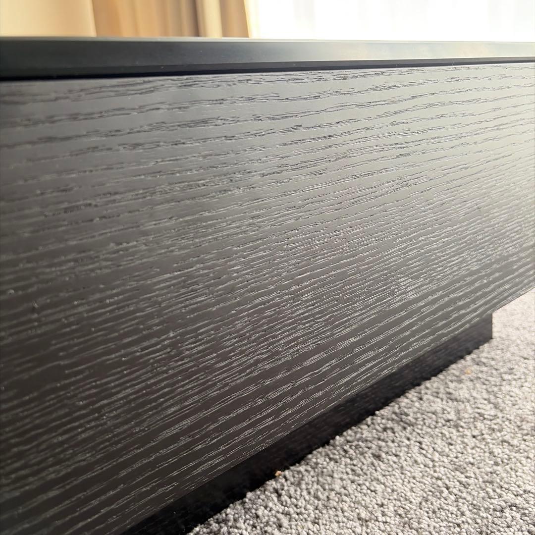 【美品】ARMONIA paora1000収納付きガラステーブル　定価8万円