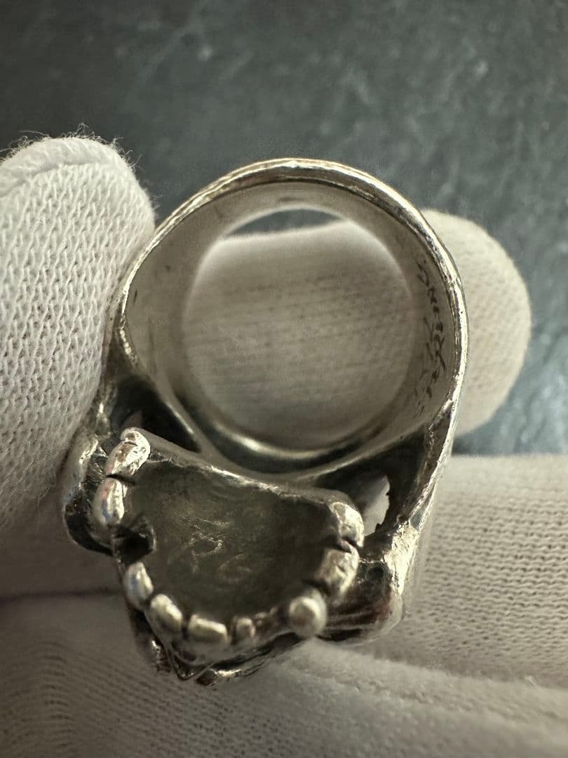 廃盤 重量級 レア ラットレース ファイティングスカルリング。18号