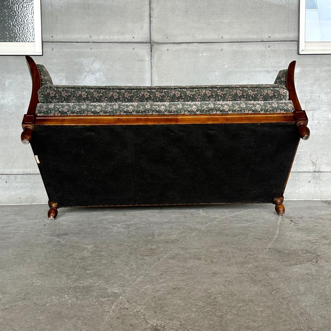 ★昭和レトロ★オールドカリモク　コロニアル✿輝く存在感☆2人掛けソファ✿