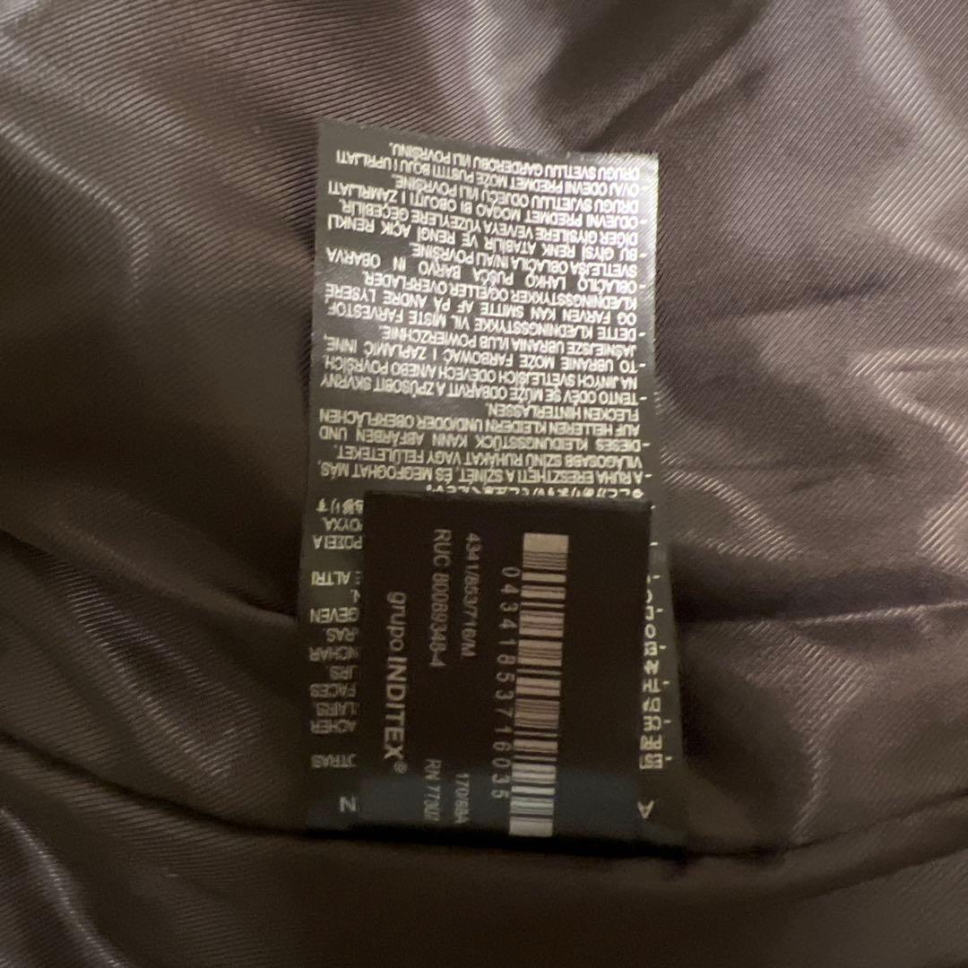 新品今期完売ZARA取り外し可能ファー襟付きフェイクレザージャケットMコート