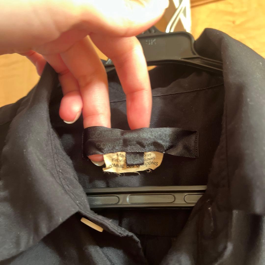 コムデギャルソン　コムコム　黒　シャツ