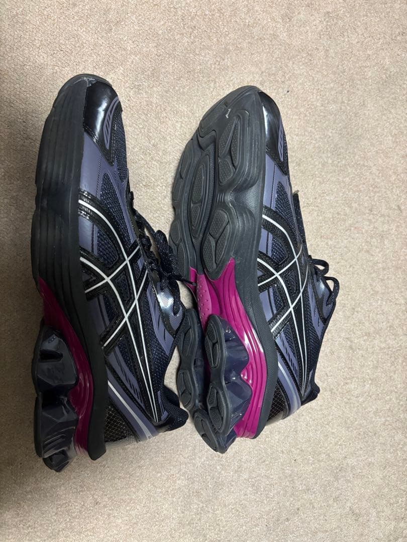 asics GEL-KINETIC FLUENT BLACK パープル