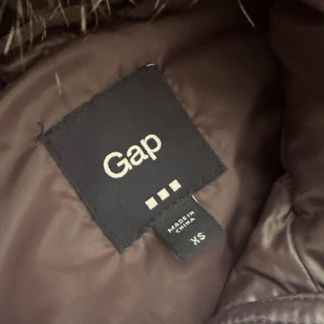 old Gap フード付きパープルダウンベスト S y2k