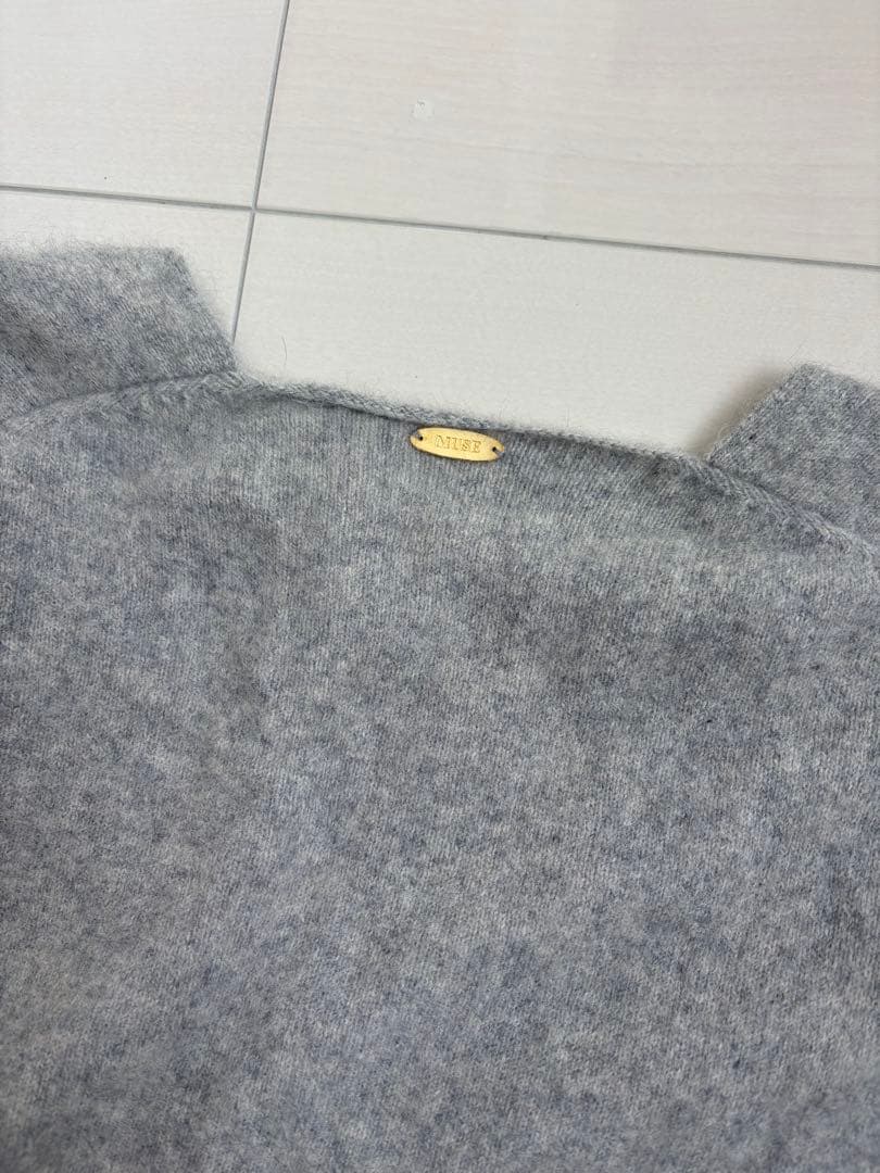Deuxieme Classe FUWAシャギーVネックプルオーバー