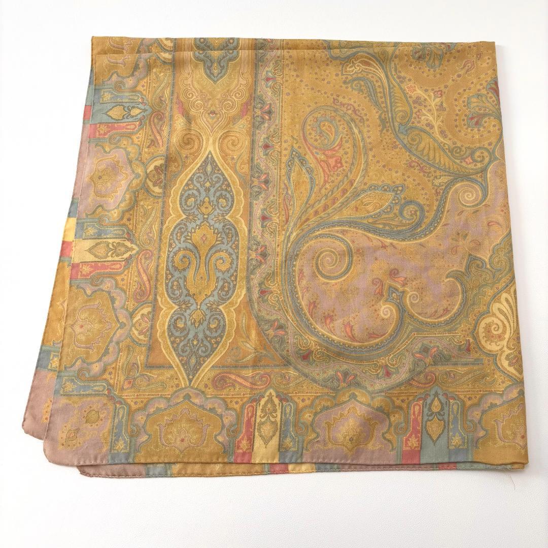 ETRO エトロ ペイズリー柄 ウール＆シルク 大判ショール　ストール　美品