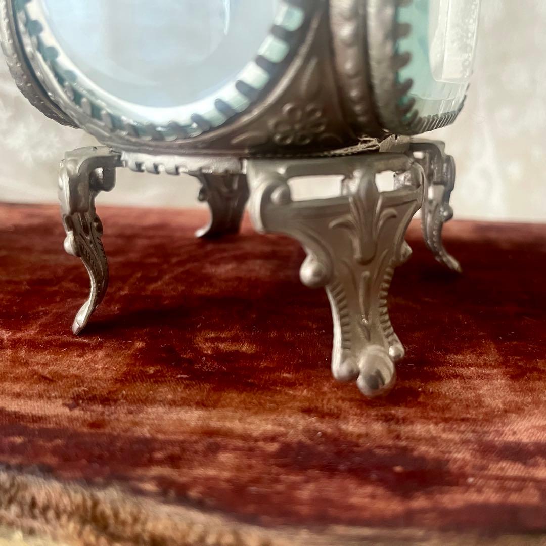 ガラスジュエリーケース　現行品　検フランスアンティーク　アクセサリーボックス