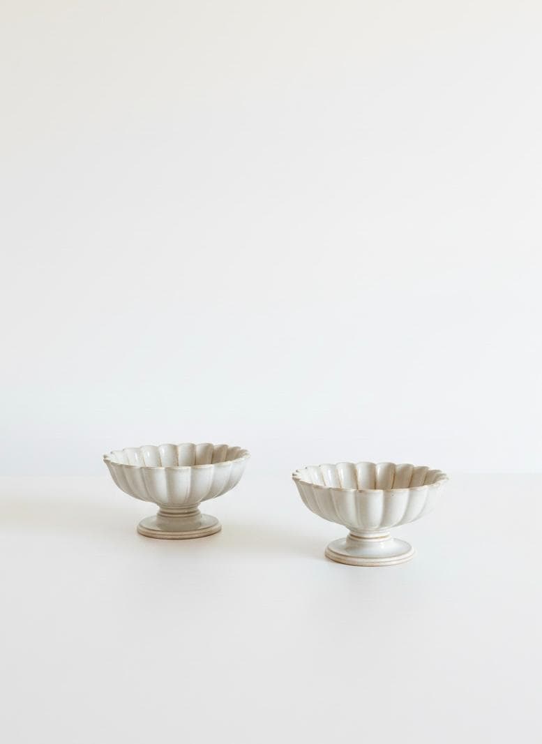 【新品2個セット】スタジオエム ヴェルナーレ コンポート 鉢 高台皿 白