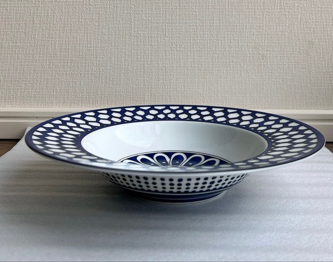 HERMES ブルーダイユール スープ　サラダ　ボウル