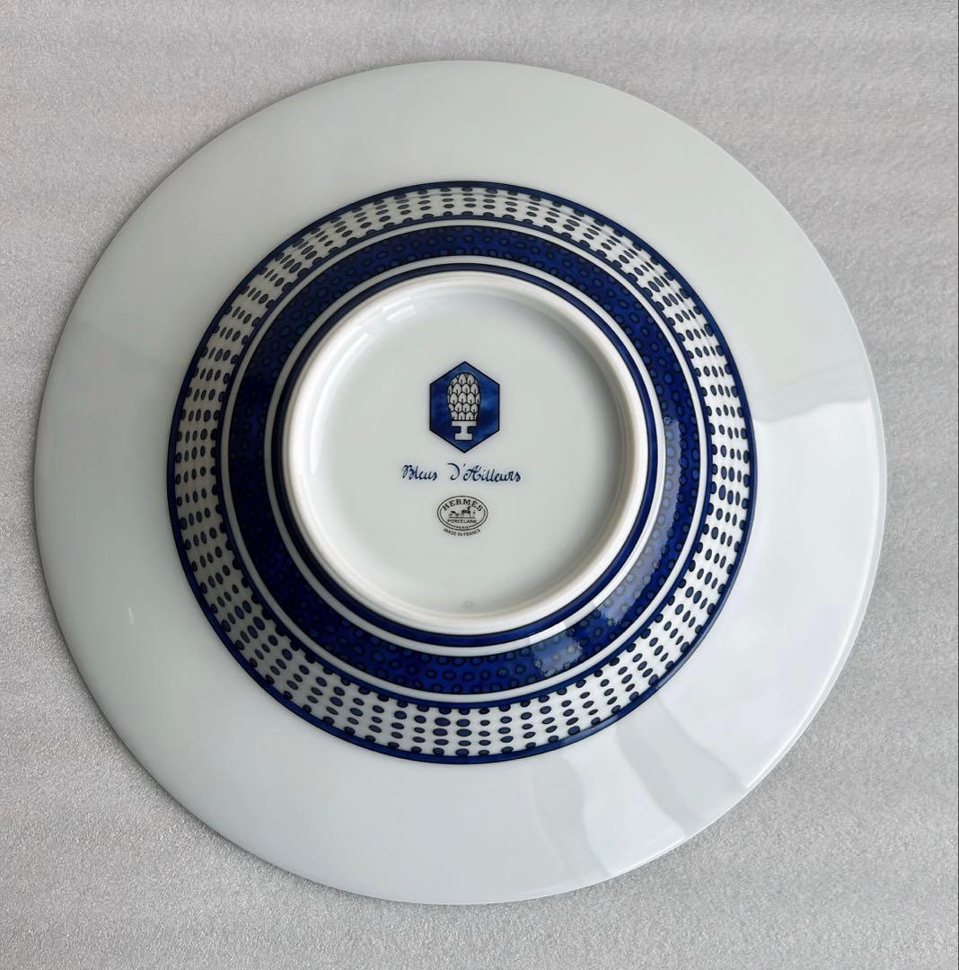 HERMES ブルーダイユール スープ　サラダ　ボウル
