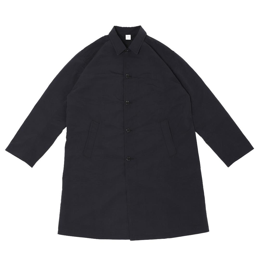 ジャケット・アウター Basic Nylon Bal Collar Coat (black)