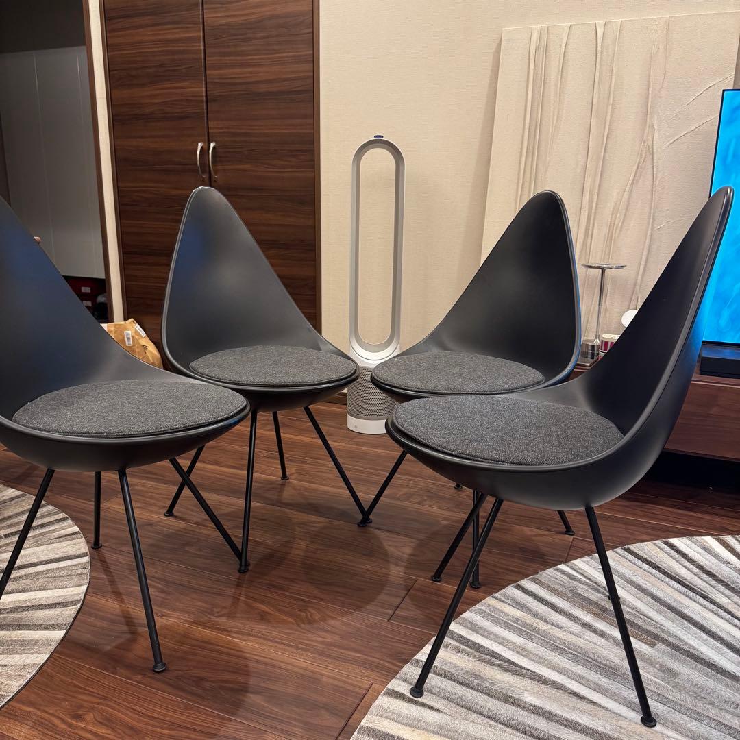 クリオネ　フリッツハンセンドロップチェア４脚セット