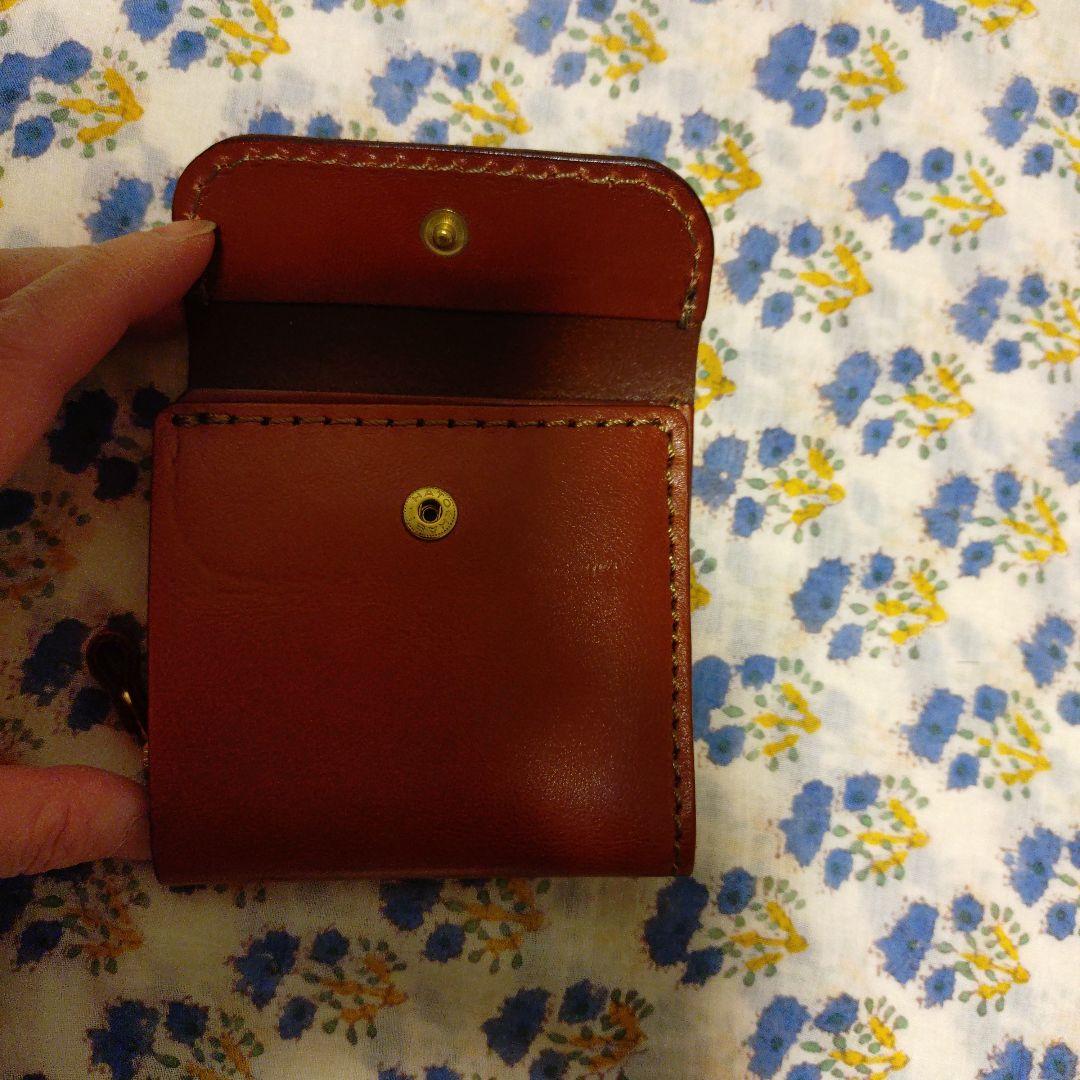 【美品】HERZ ヘルツ　ライトウォレット　2つ折り　ラウンド　チョコ　L字型