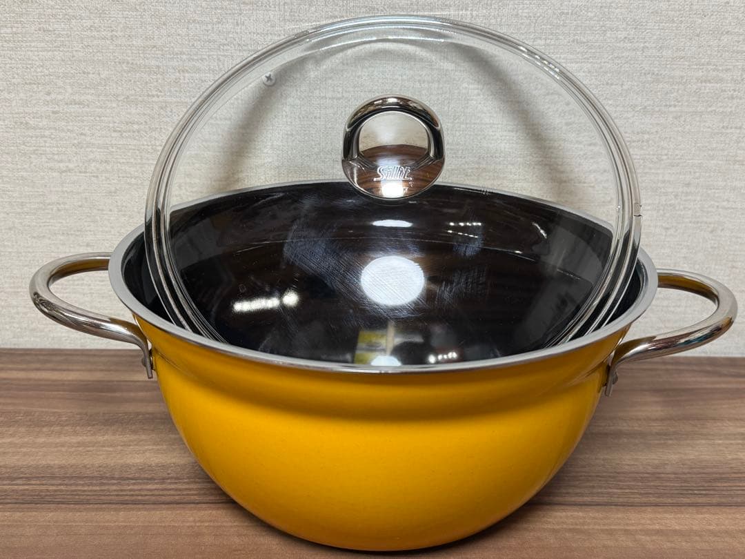 シリット　ライスクッカー　両手鍋　イエロー系　Silit 鍋