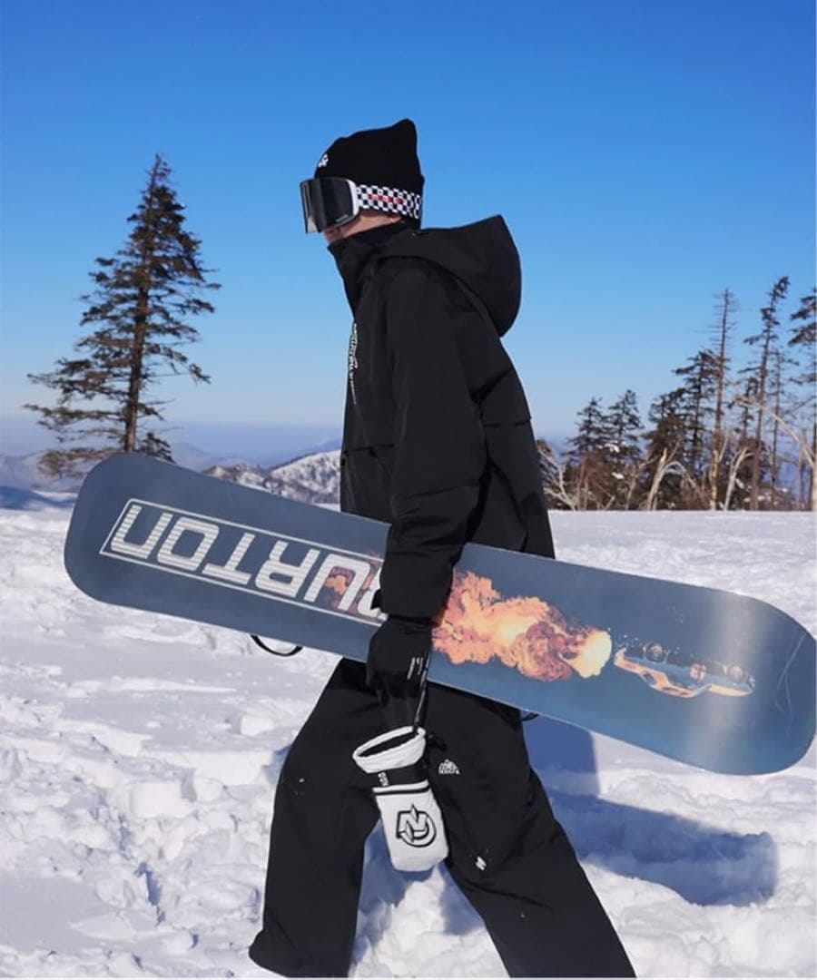 スノーボードウェア セットアップ ブラック Mサイズ