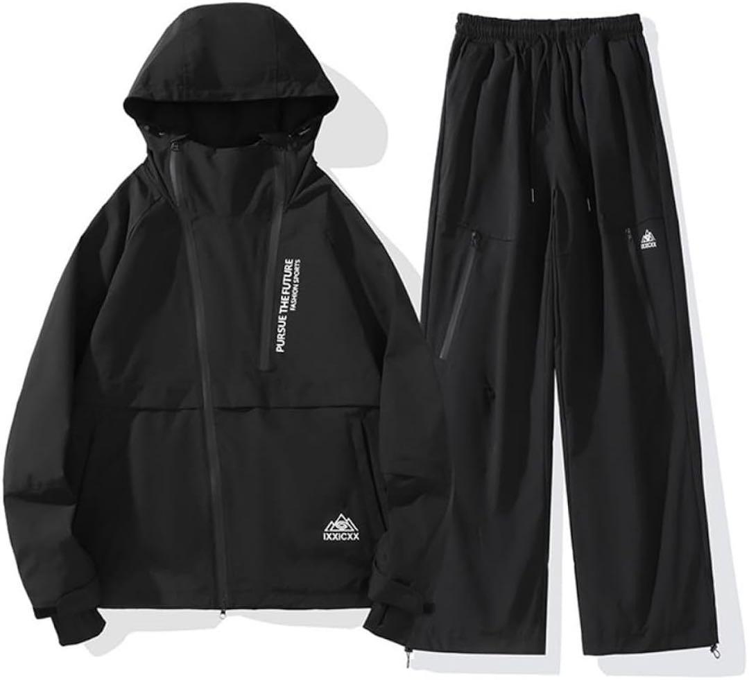 スノーボードウェア セットアップ ブラック Mサイズ