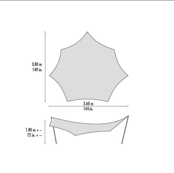 msr タープ　ランデブーサンシールド120ウィング　 タンカラー