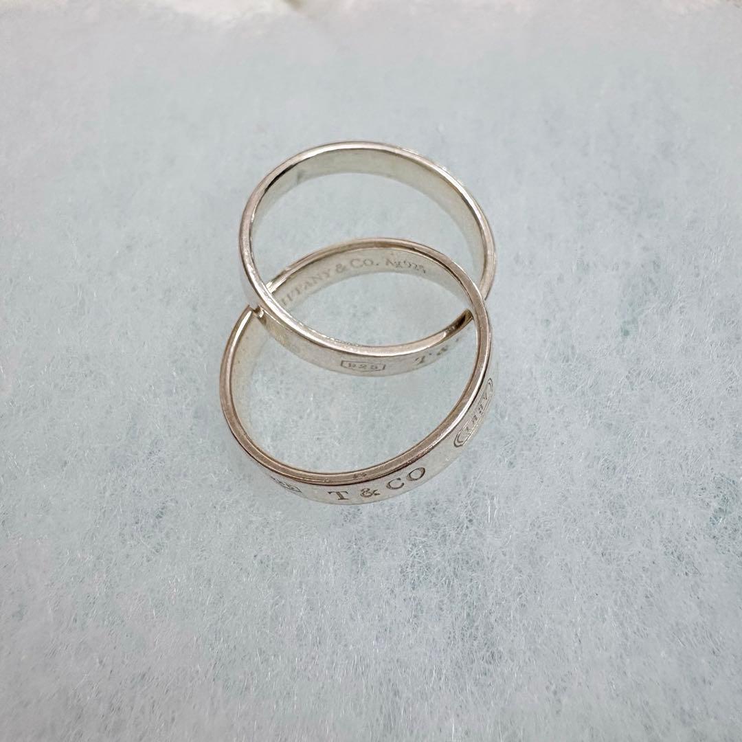 ティファニー 9号 インターロッキング リング ダブル 1837 2連 箱付き