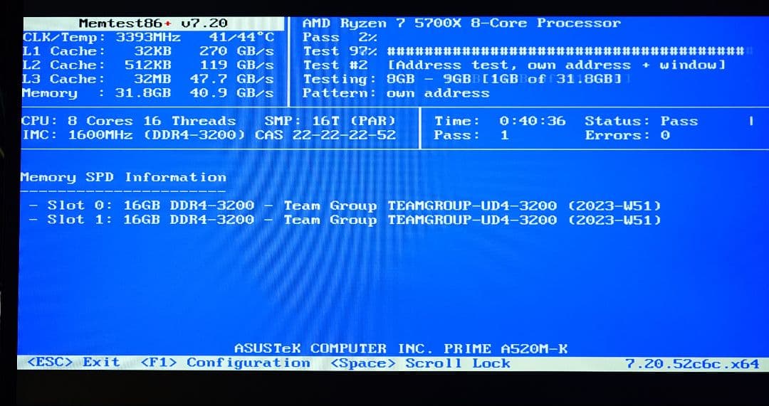 TEAM DDR4 3200MHz 16GB×2 計 32GB 動作確認済