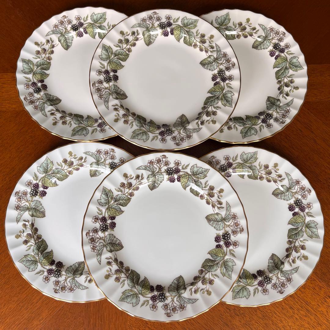 【美品】ロイヤルウースター★ラビニア★ケーキ皿　6枚