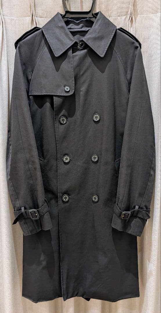 【おすすめ！】マッキントッシュ トレンチコート 黒 38 Lサイズ