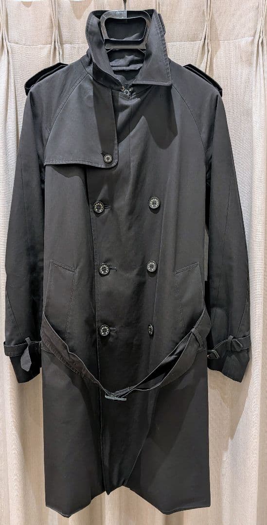 【おすすめ！】マッキントッシュ トレンチコート 黒 38 Lサイズ