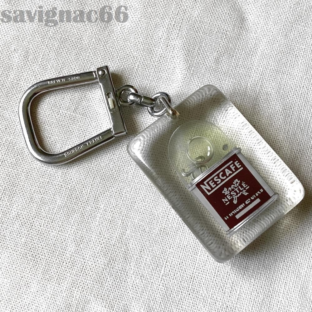 60s フレンチキーホルダー ブルボン NESTLE ネスカフェ 湯気 カップ