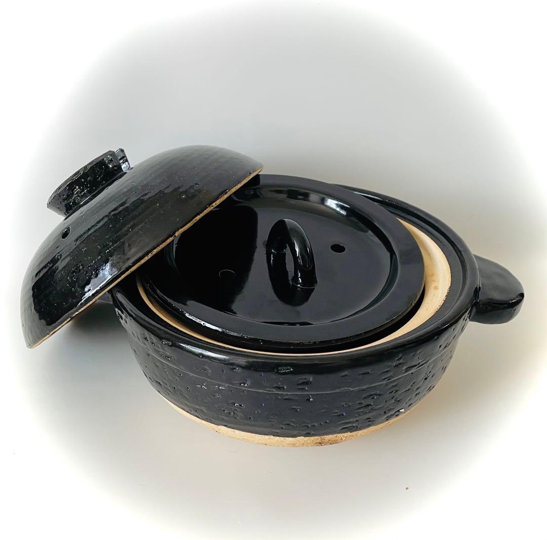かまどさん 3号 黒 土鍋