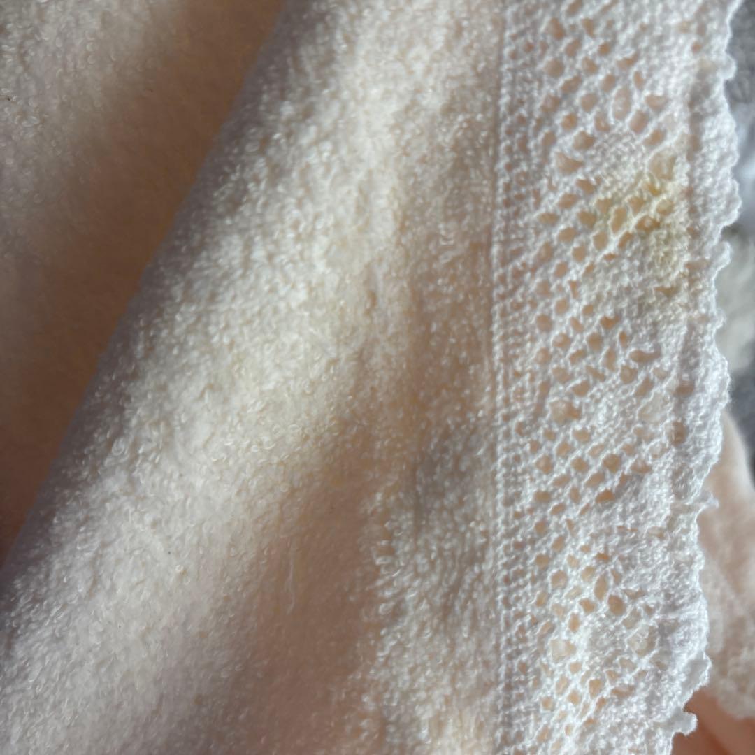 花柄リボンデザインブランケット