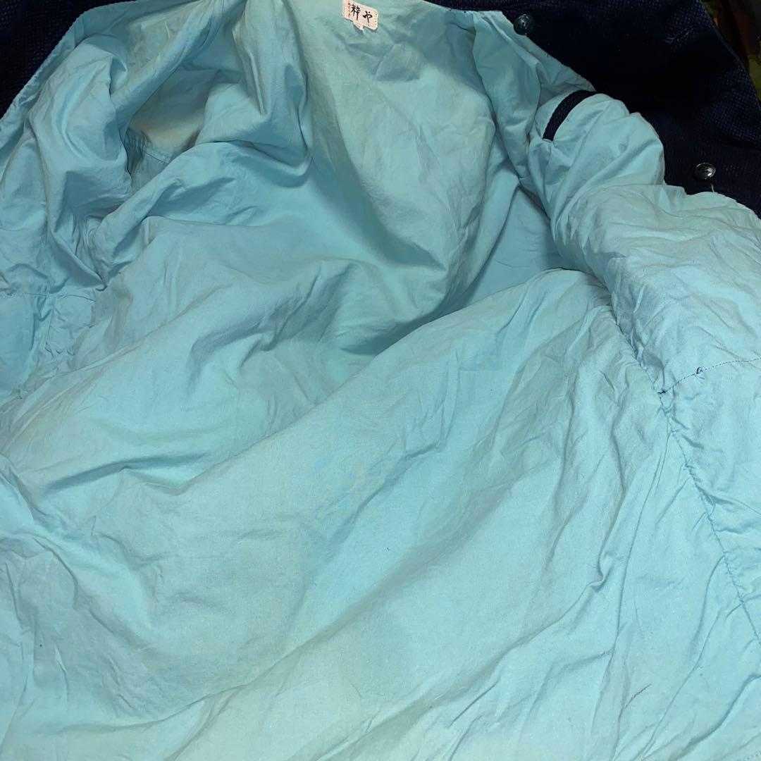 浅草 粋や 七分袖刺し子コート size中 インディゴ