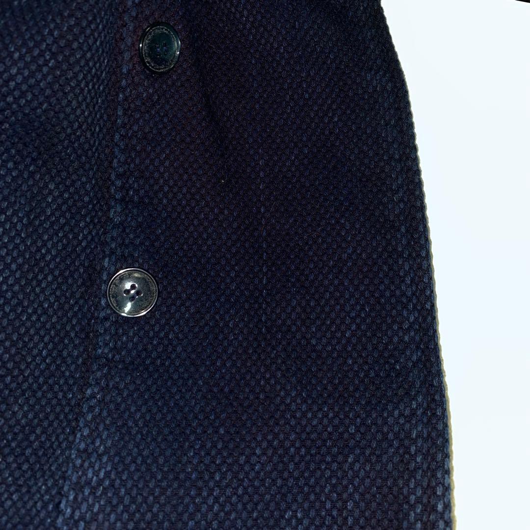 浅草 粋や 七分袖刺し子コート size中 インディゴ