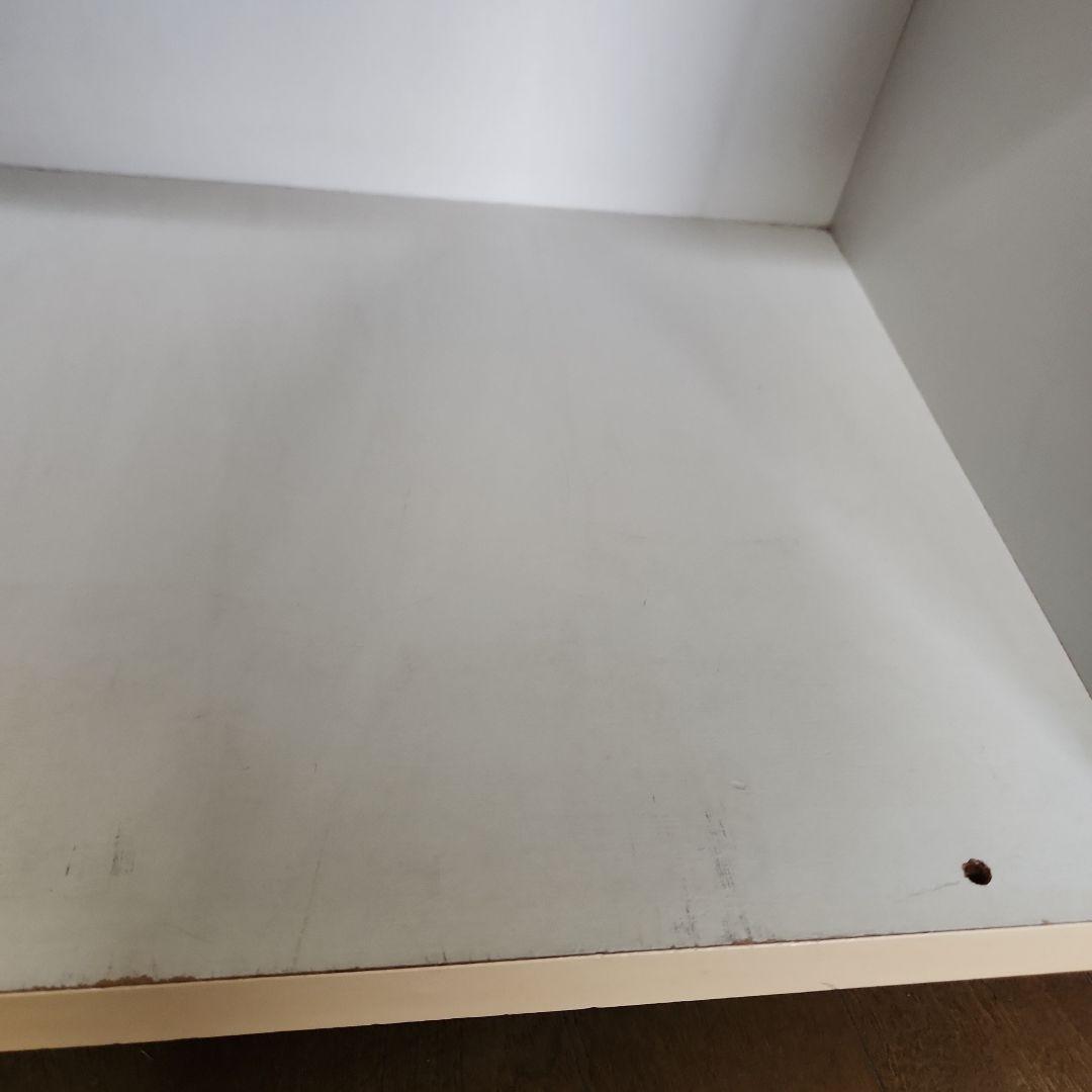 ホワイトとピンクのカウンターワゴン　昭和レトロ