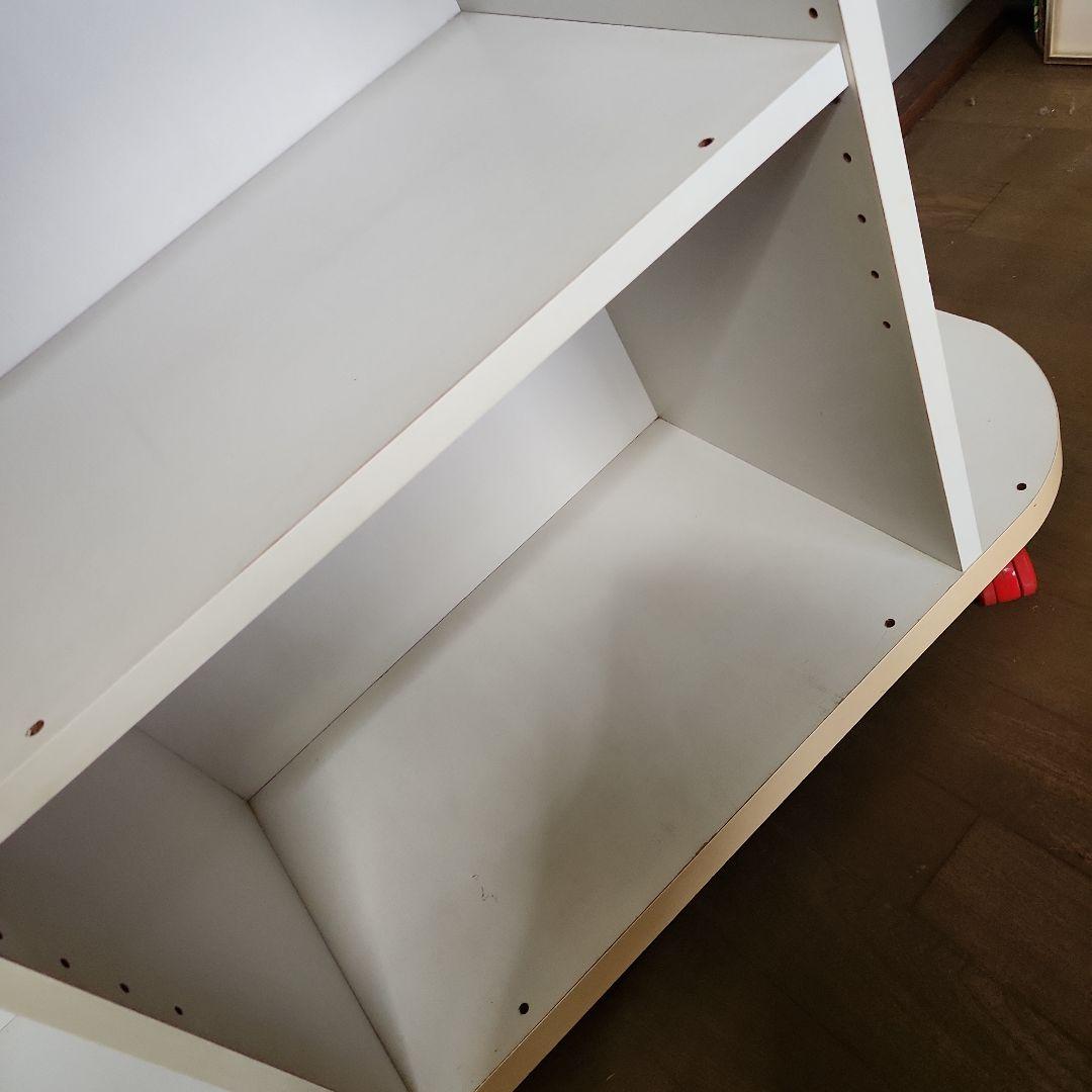 ホワイトとピンクのカウンターワゴン　昭和レトロ