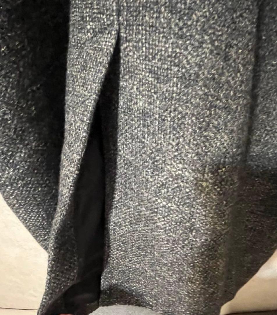 美品　ジャーナルスタンダードラックス　ツイード　ステンカラーコート　グレー