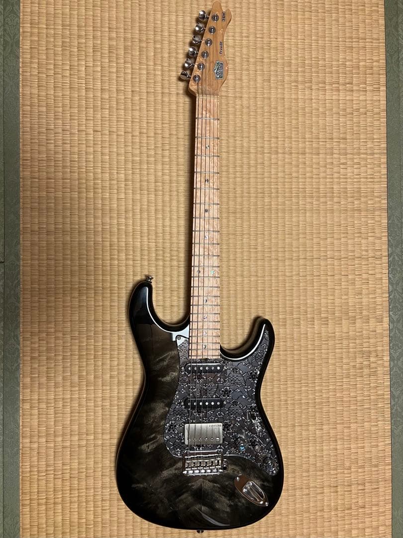 ギター Kino frawdit 22F SSH Ash/Flame Tochi Top