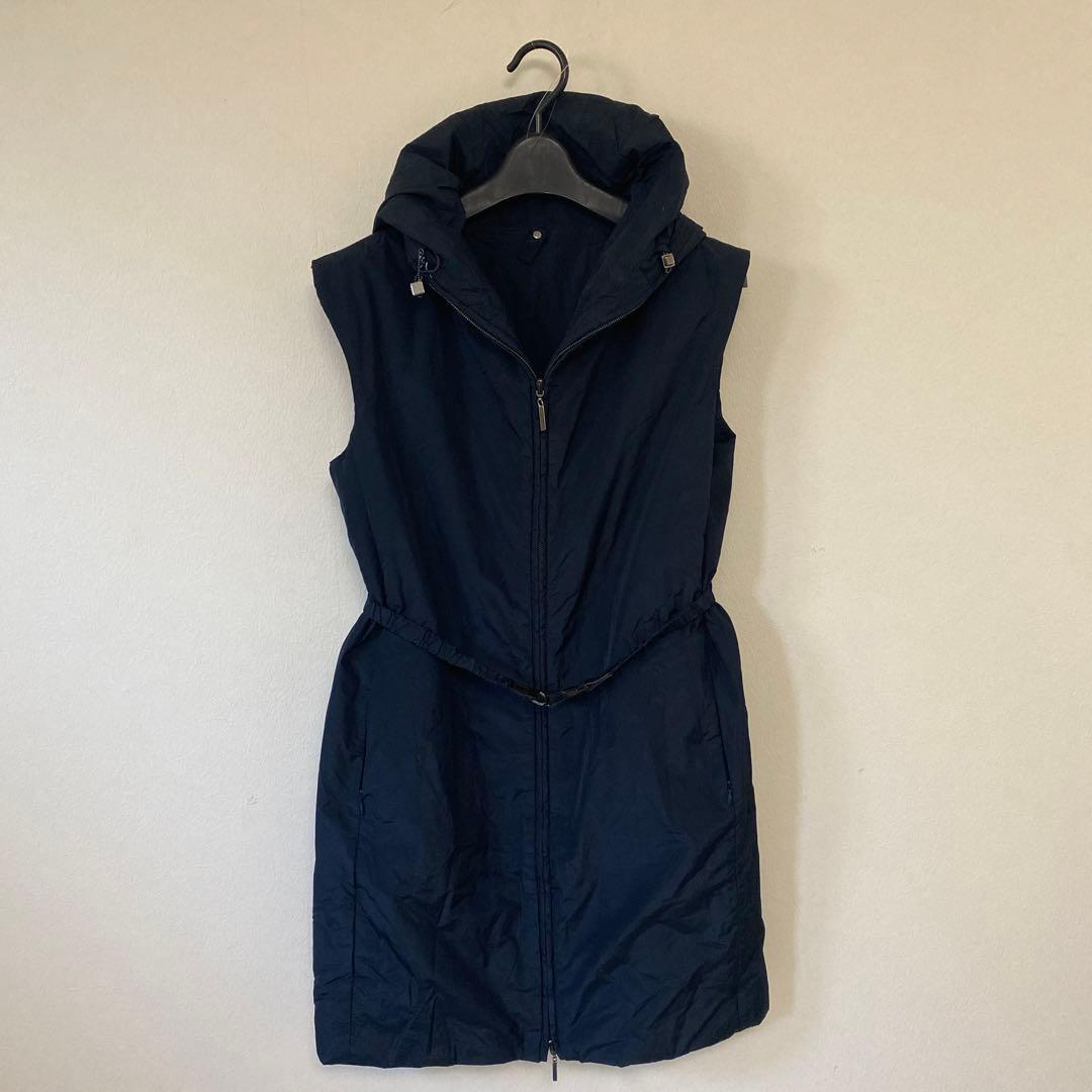 Etsy1さん専用　エス・マックスマーラのネイビー フード付き ベスト