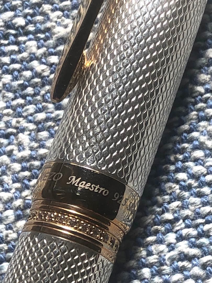 Xezo ジーゾ マエストロ スターリングシルバー スワロフスキー 万年筆