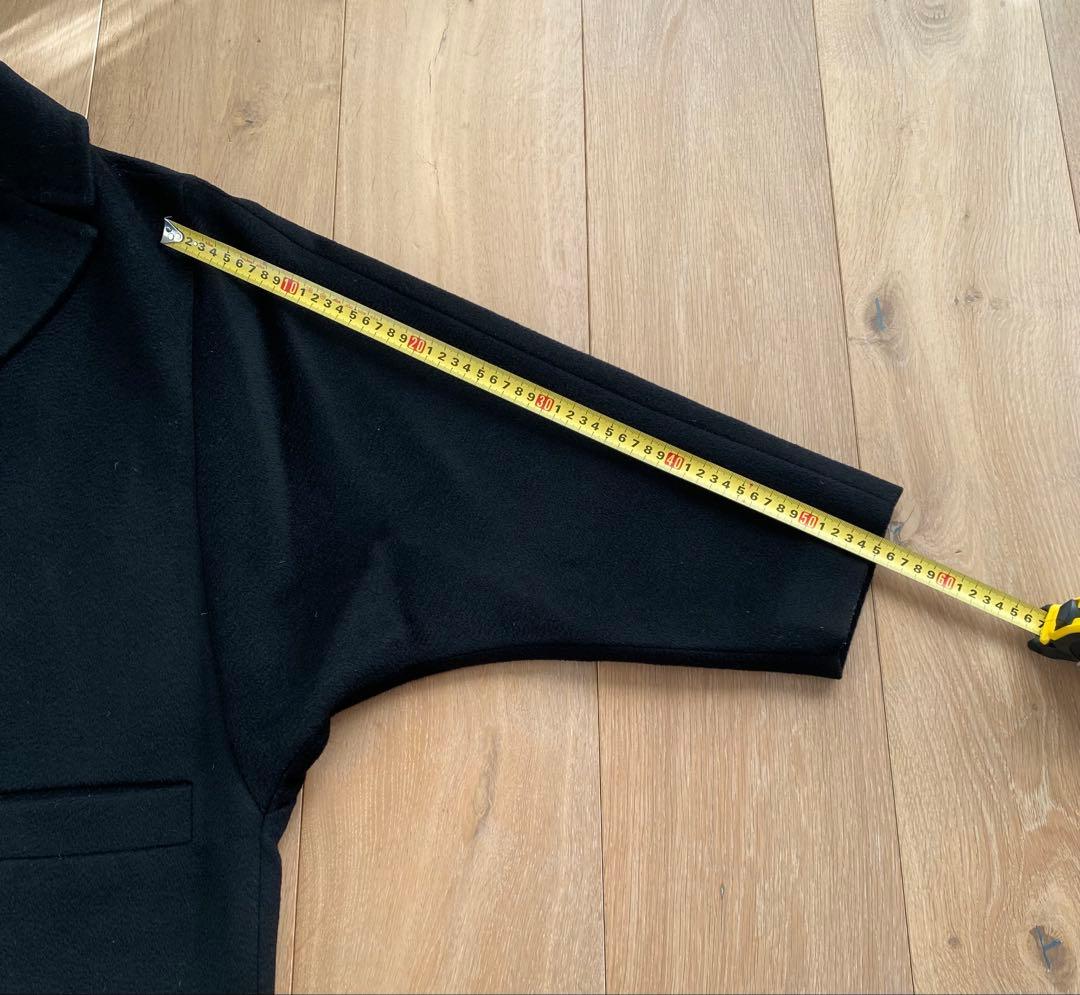 美品　MaxMaraStudioバージンウールコート　黒