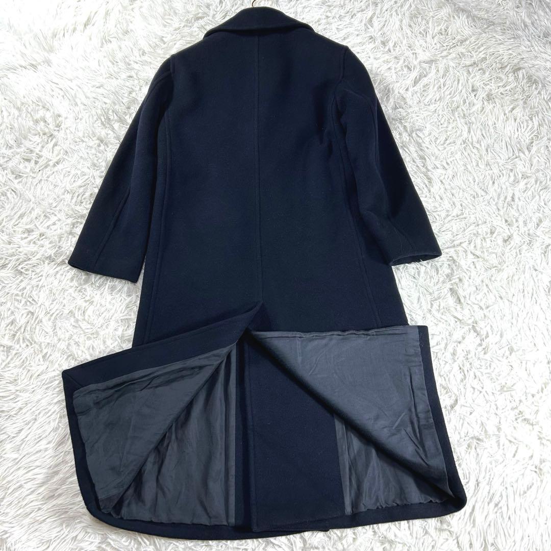 美品✨AURALEE BEAVER MELTON LONG P-COAT 紺　0