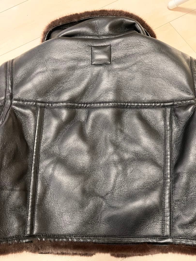 最終値下げ　美品ZARA ダブルフェイス ムートンジャケット USAＭサイズ