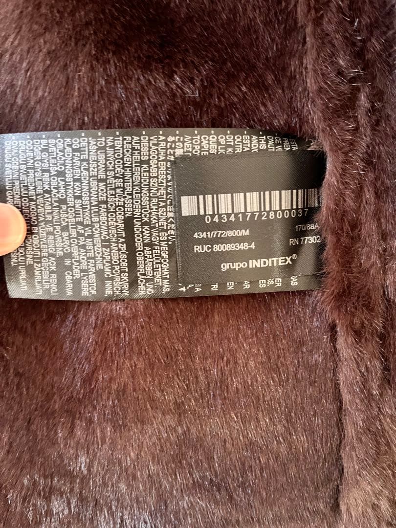 最終値下げ　美品ZARA ダブルフェイス ムートンジャケット USAＭサイズ