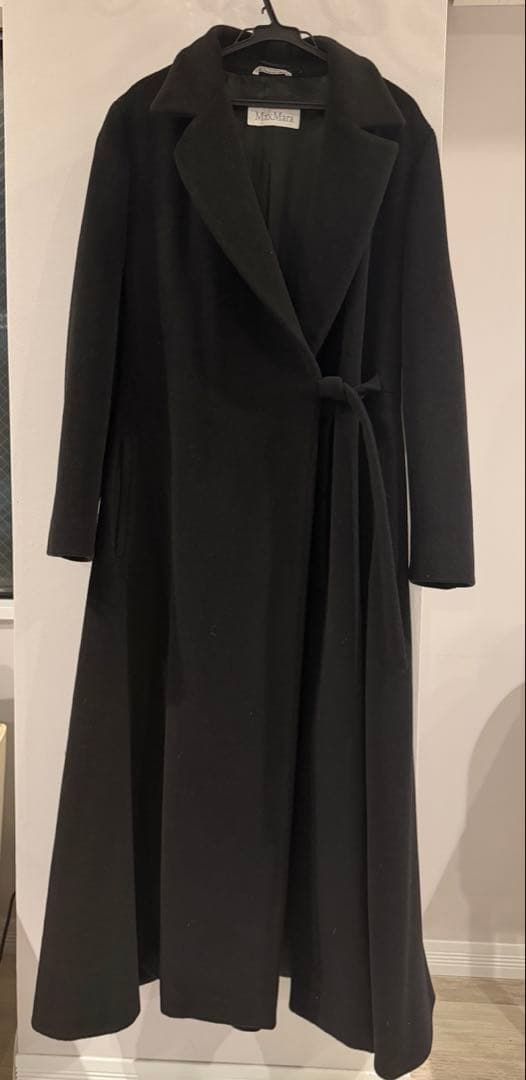 MaxMara ブラック ロングコート