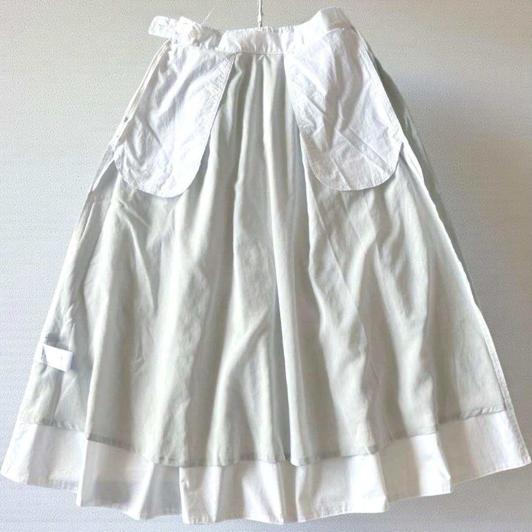 北欧暮らしの道具店　凛とした、大人のための白スカートクラシコム　フレアスカート