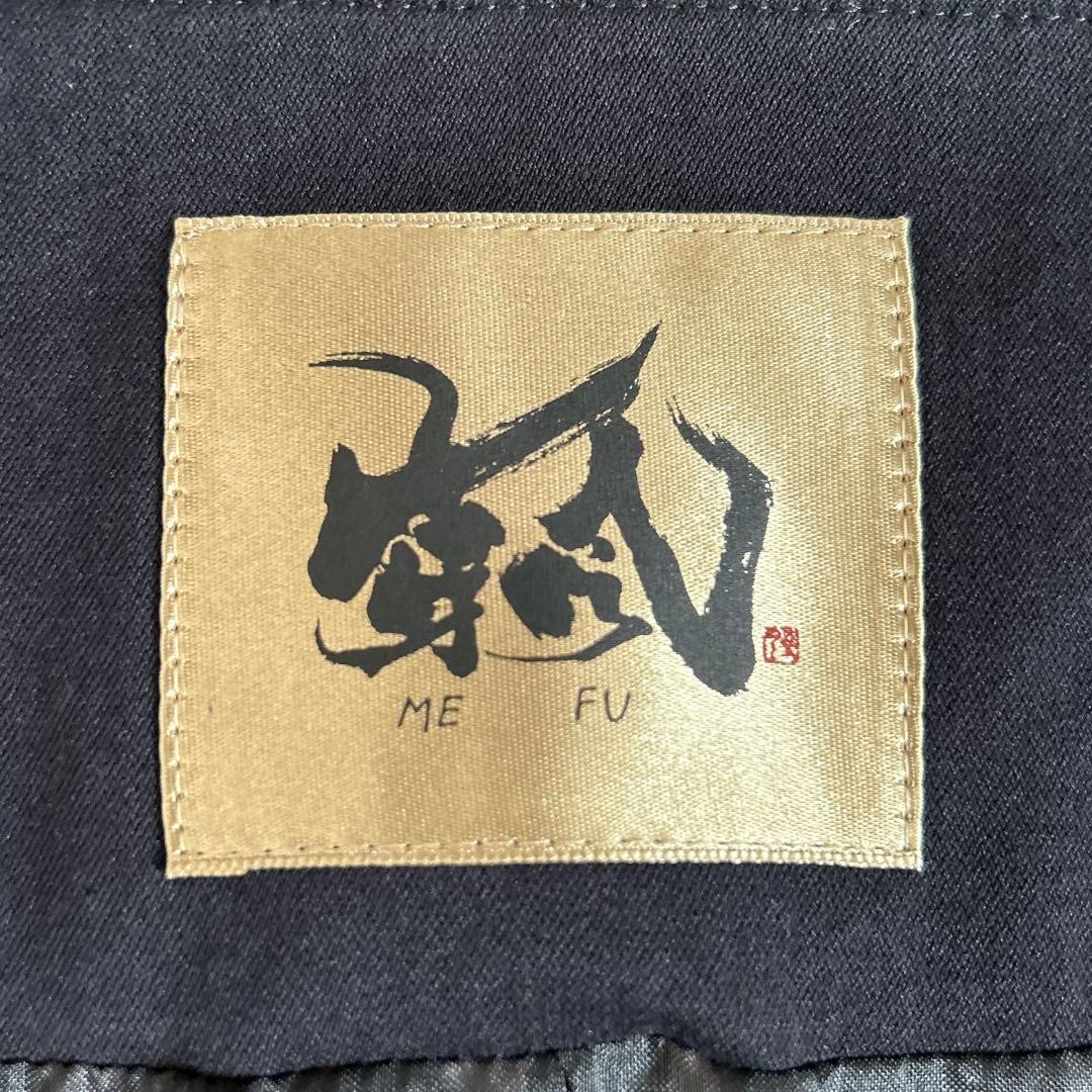 美品⁂センソユニコ⁂メフウ⁂ロングコート　薄手　アシメ　変形襟　ブラック　M