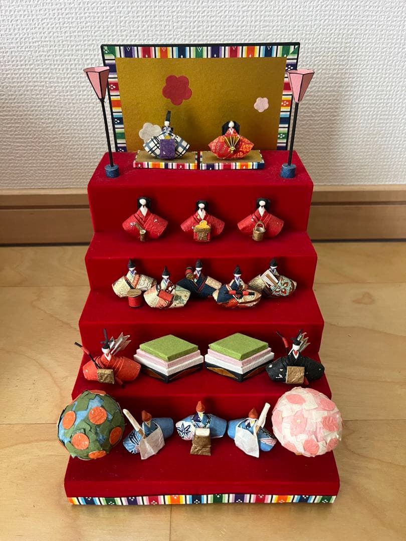 丹青堂　和紙　雛飾り　レトロ　昭和