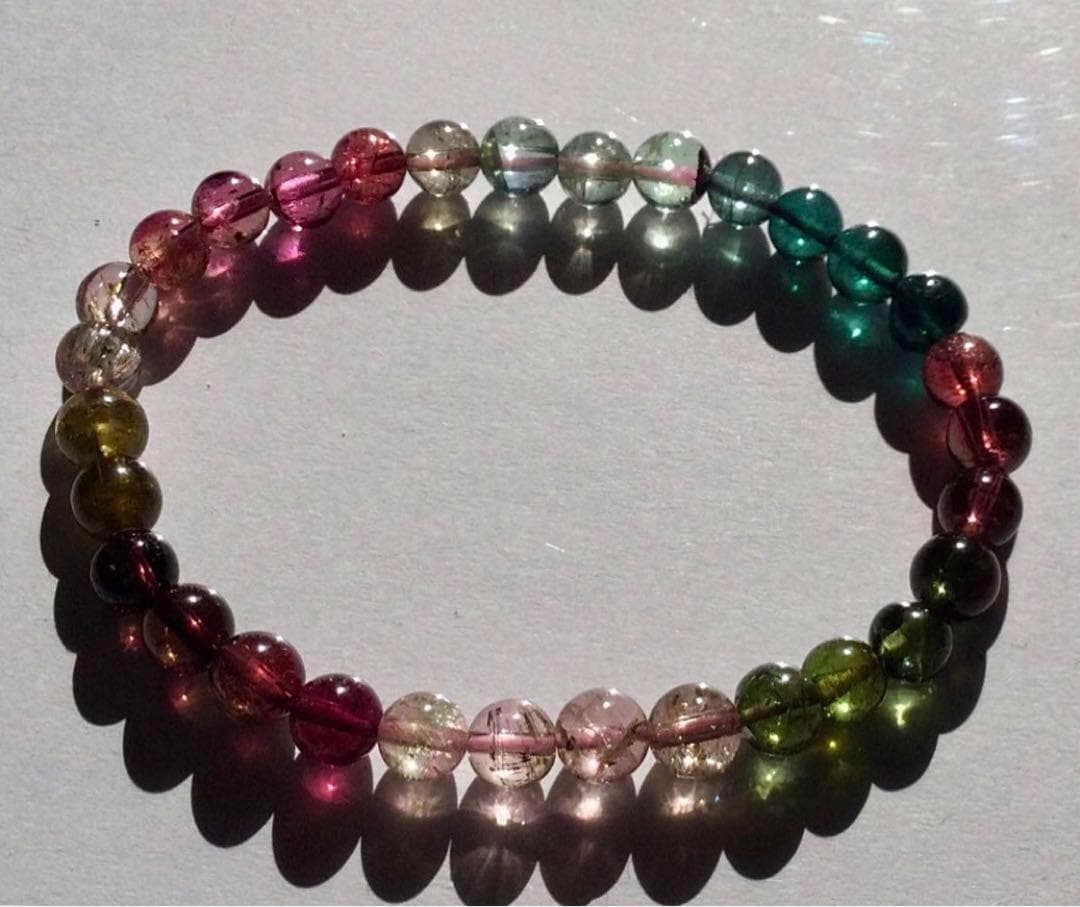 【プレミアム品質】◆希少カラー 高透明&高発色 トルマリン 6mm「賢者の色」