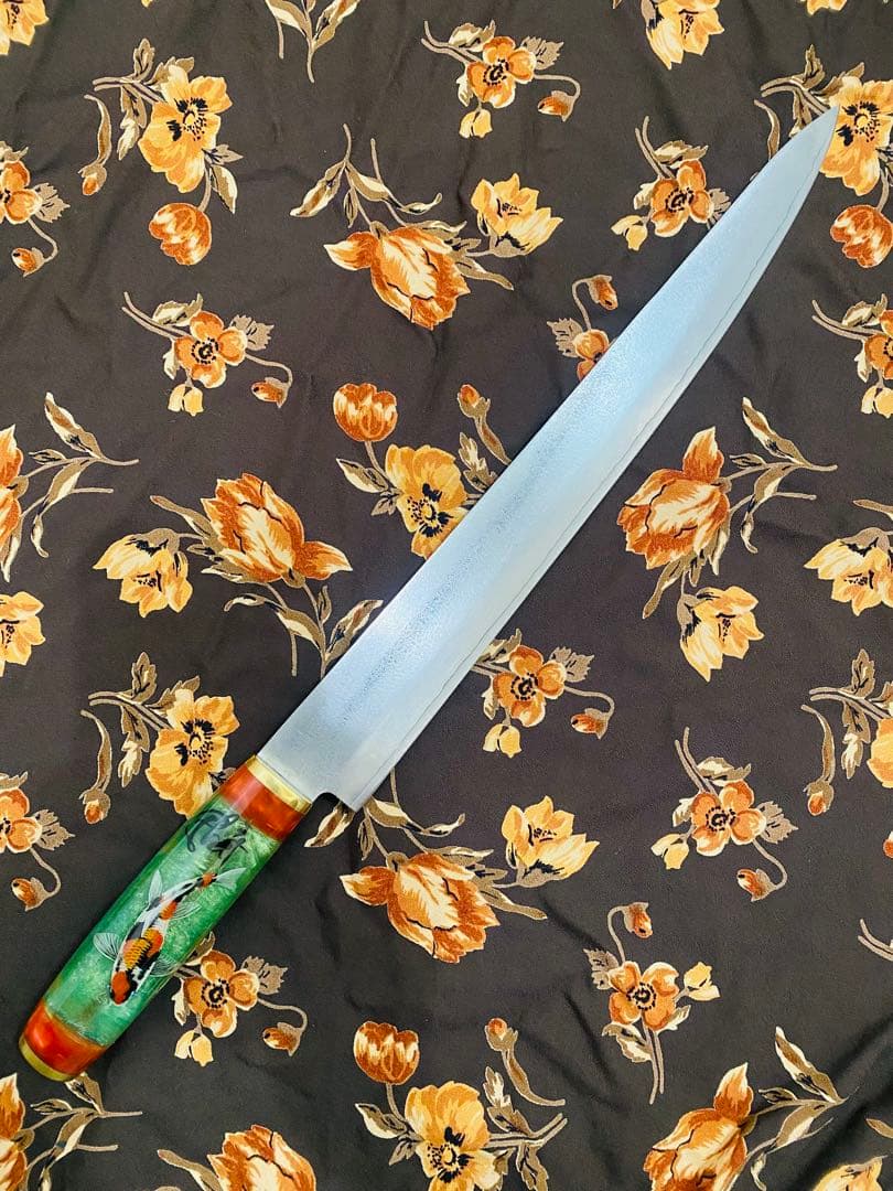 筋引360mm SG2 両刃　ダマスカス 71層