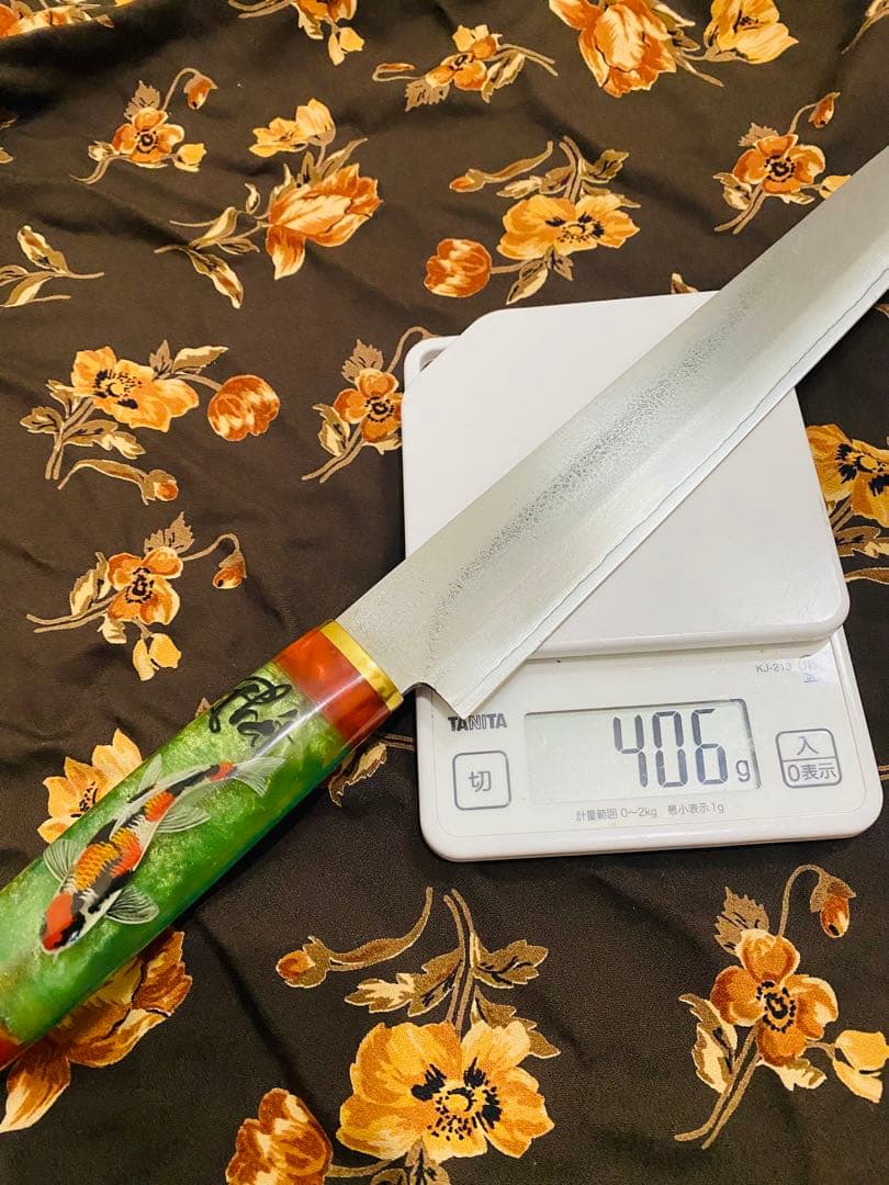 筋引360mm SG2 両刃　ダマスカス 71層