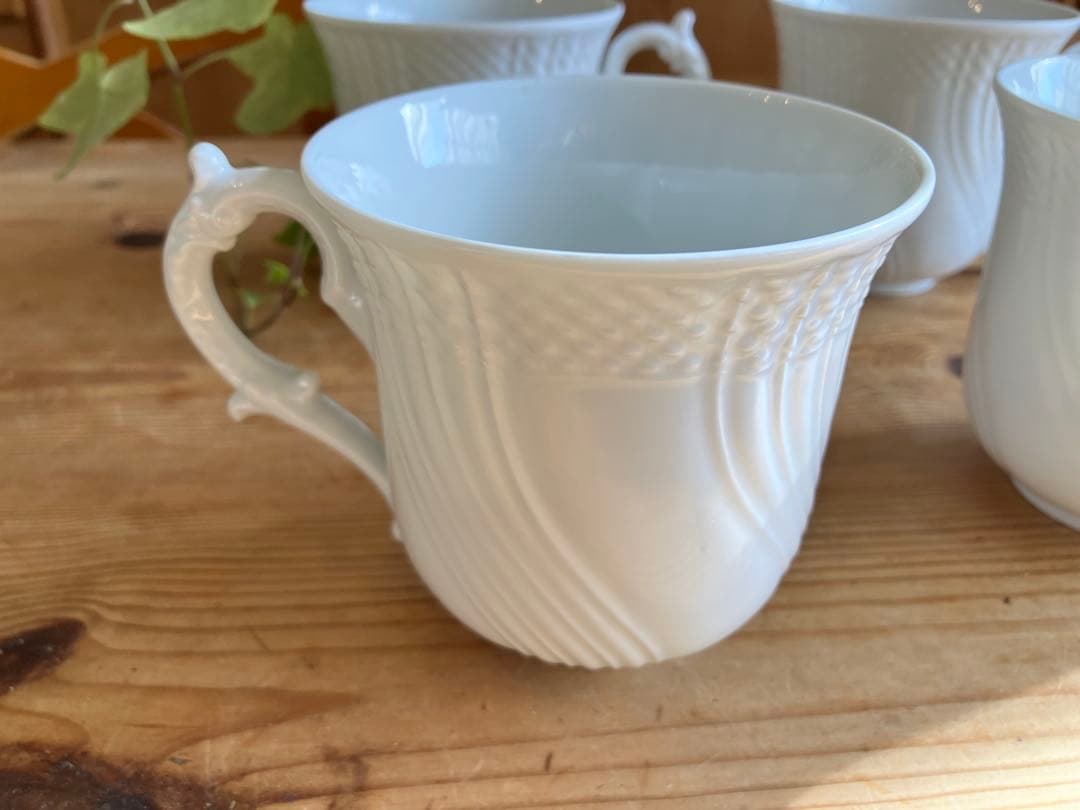 ジノリ　ベッキオホワイト　350mlマグカップ×4