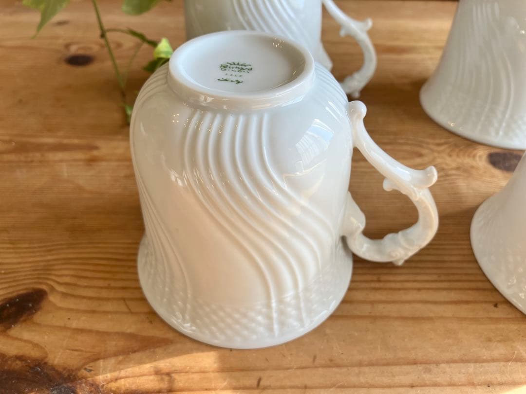 ジノリ　ベッキオホワイト　350mlマグカップ×4